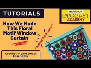 Easy Steps Tutorial To Crochet A Motif Window Curtain ~ April 2025
