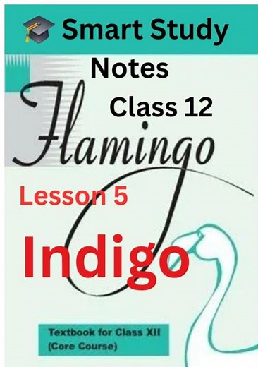 Daily Literature Dose 📖 | Lesson 5 Indigo | 20 Sec English Notes l #flamingo