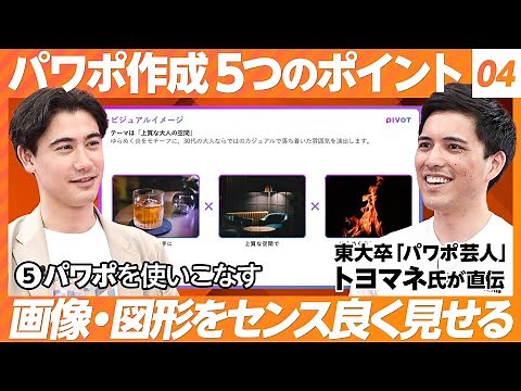 【パワポ作成 5つのポイント ♯4】⑤パワポを使いこなす→一流パワポマスターへの道／画像の探し方と入れ方／よく使う機能は？／パワポ×AIでできること【パワポ芸人 トヨマネ】