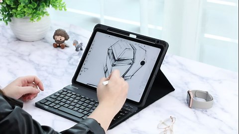 FINTIE Keyboard Case for iPad Air 11-inch M3 (2025) / M2 (2024), iPad Air 5th (2022) / 4th Generation 10.9 Inch - Soft TPU Cover w/Magnetically Detachable Bluetooth Keyboard, Gray