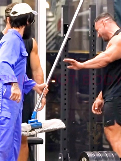 He tried to look tough until the blue jumpsuit arrived #gym #prank #fitness #workout #gymtok