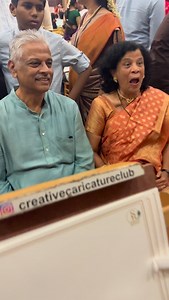 "When love looks like this... pure smiles & silly vibes!"our highly experience artists make sure to surprise you with this amazing caricature activity. Call Artist 91 836-9594271 All India Artist available r including Mumbai #livecaricature #creativecaricatureclub #wedding | Ritesh Gupta