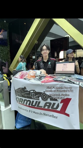 First F1 Merch Pop-Up Booth in Makati