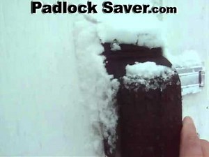 Padlock Saver, cover and shield the lock from the snow