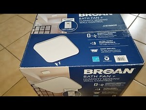 BROAN Bath Ventilation Exhaust Fan + Humidity Sensing Control Switch + Installation Guide