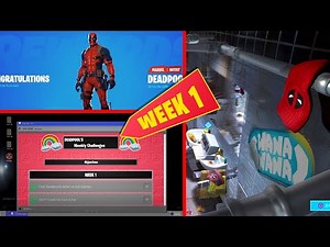 NEW Deadpool Challenges in Fortnite Season 2 (Week 1 Deadpool Challenges)