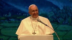 Pope Francis speaks English