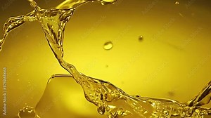 Golden Liquid in Slow Motion, Flowing Gold, Abstract Luxury Animation, Perfect for typography with copy space Stock Video