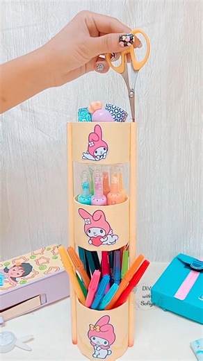 I Turned Waste Into This Adorable Desk Organizer 💖