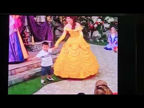 Princess Belle Dancing With A Little Boy At Walt Disney World
