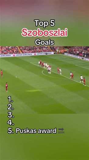 Top 5 Szoboszlai Goals for Liverpool