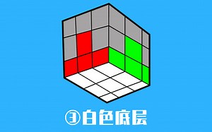 零公式还原三阶魔方第③步是还原第一层