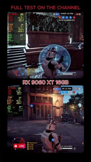 Star Wars Battlefront II | 1080p vs 1440p Ultra Native | RX 9060 XT 16GB