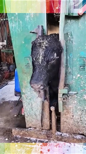 Smart Farm Tech: High-Efficiency Cattle Restraint System! 🐄 #Agriculture #FarmLife #Livestock