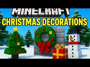 Three Easy Minecraft Christmas Decorations to Build In Your World 🎁 #crazilyfunny