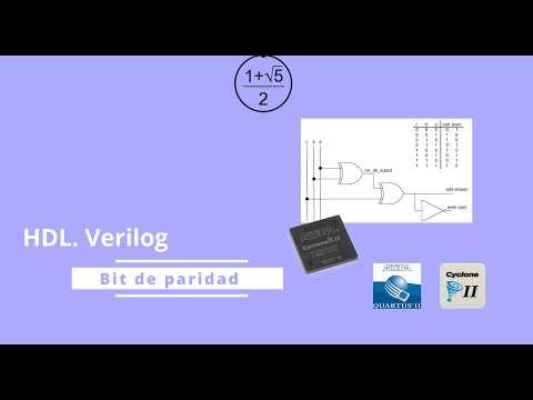 HDL. Verilog. Modeling the behavior of the parity bit circuit