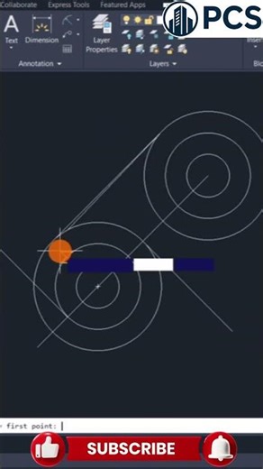 AutoCAD Mechanical Component | 2D Drawing Tutorial #shorts