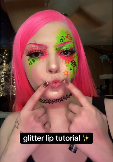 Black Glitter Lip Tutorial Using SnarlsBox Products