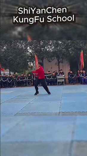 petit enchainement de sabre en wushu moderne dans une ecole en chine #kungfu #wushu #chine #shaolin