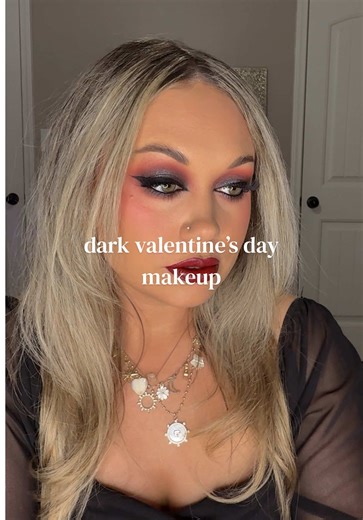 Dark Moody Eye Makeup Look for Valentine's Day
