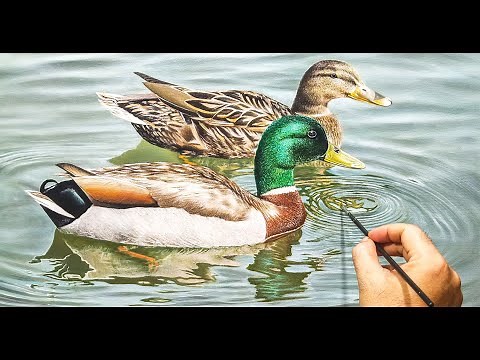 How to Paint a Realistic Duck with Oil Paint #7