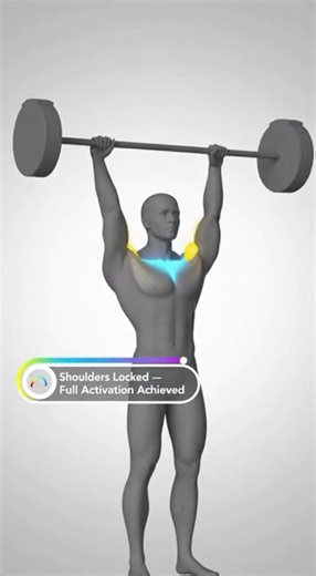 Shoulder Press 😱 Lock That Builds Massive Stability & Power 💪🔥 #shorts