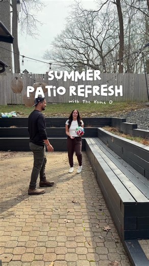 Patio Summer refresh✨🪴🌺 We got our patio ready for all of our Summer get togethers, including our 2026 FIFA World Cup™ watch parties! Did you know The Home Depot is one of the biggest sponsors this year?! Talk about our worlds colliding ⚽️ Ryan nailed it on building this DIY dining table to replace our old rotted one, it’s going to perfect for hosting! Head to The Home Depot to take advantage of all of their summer savings on everything from plants & soil, to outdoor tools & grills! #FWC26xHom