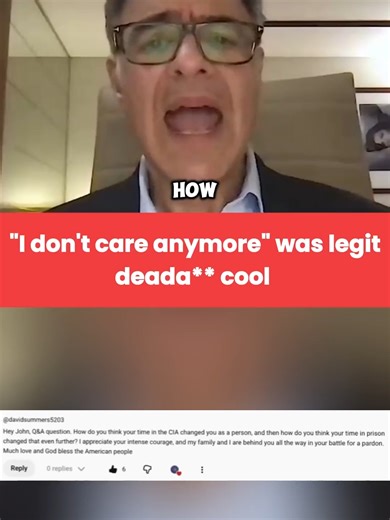 I know that I dont care was for his ex-wife 😂 #johnkiriakou #cia #agent #america