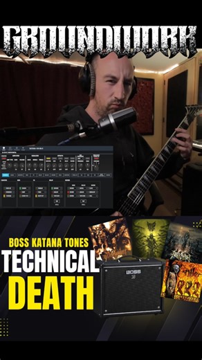 FULL VIDEO ON YouTube.com/@GroundworkSound !!! The presets I made for this video can be downloaded via the link in the YouTube description. Go grab those and proceed to shred, or chug, or what have you. This one was a request video from one of my subscribers asking me to replicate a tech death tone. So I broke it down into 4 styles, made Katana presets and showcased each one. In today's video I'm showcasing four different tones you can use on the Boss Katana or on any amp for technical death met