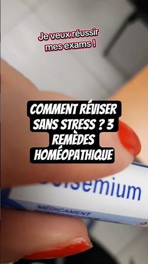 Comment réviser sans stress ? 3 remèdes homéopathiques 🎓✨ #shorts