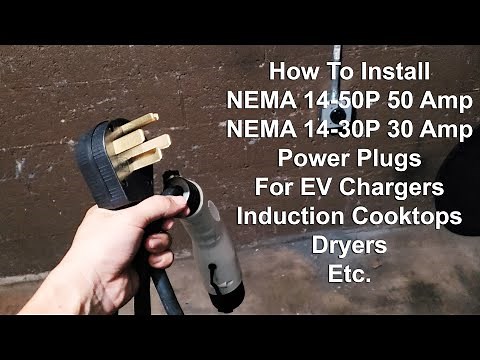 How To Install NEMA 14-50P UL Listed 50 Amp 3-Pole 4-Pin Angle Plug