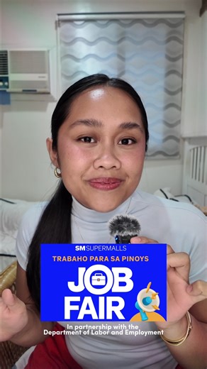 It’s 2025—still on the hunt for a great job opportunity? We’ve got you covered! 🙌 This Labor Day, SM Supermalls in partnership with the Department of Labor and Employment brings you one of the biggest SM Job Fairs, happening on May 1 at select SM malls nationwide. Follow along as Talyn gets ready for the big day and prepares for the SM Job Fair experience! 💼✨ 📍 Main event with DOLE: SMX Convention Center Also happening at these SM malls: 📍 SM Center Las Piñas 📍 SM City East Ortigas 📍 SM Ci