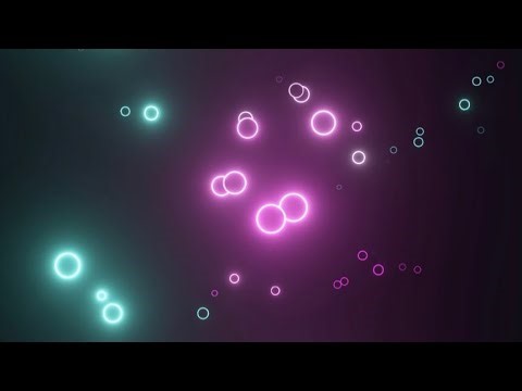 🪩 Glowing Neon Bubble Loop | Futuristic Background Overlay Animation | No Copyright