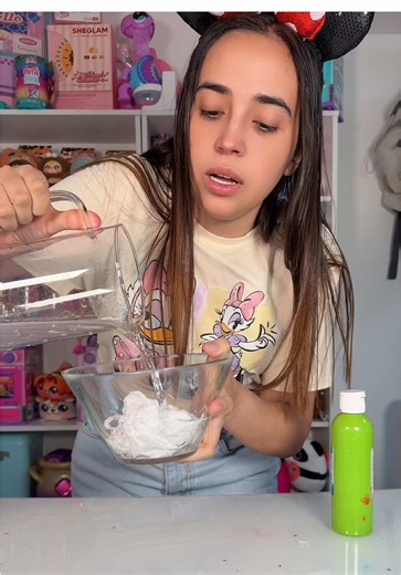 Slime sin pega ni activador 😱 #slime #tutorials #recetas #satisfying #asmr