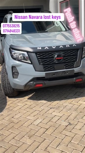 Nissan Navara 2022 model key replacement 0775538215 / 0714848331 Nissan push to start keys programming both lost keys and spare keys we are mobile #carunlocking #keyreplacement