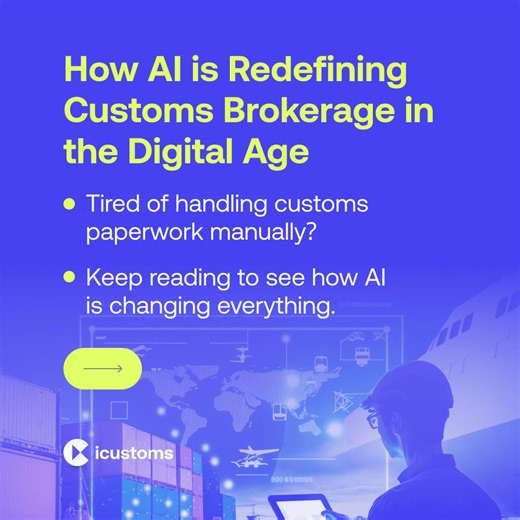 Scaling Customs Brokerage in the Digital Age Is your brokerage still tethered to manual paperwork? In an era where trade volumes are surging and regulations are tightening, "manual" is no longer a viable business model. At iCustoms, we are redefining the role of the broker by automating the foundational tasks that cause bottlenecks. Our AI-driven suite allows your team to shift from data entry to high-value strategic growth. Swipe through to see how AI is transforming the landscape: ➡️ - Automat