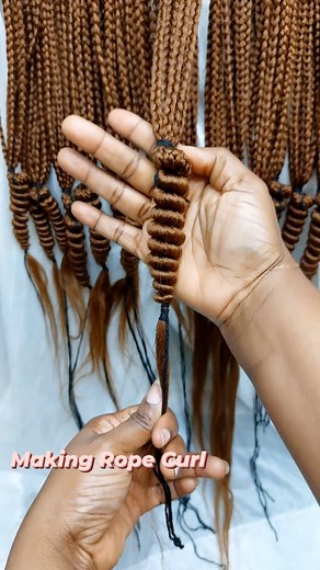 How to make rope curls easy way🥰like and use my song on your next video for good luck#curlybraids #howtocurlbraids #trendingcurls #ropecurls | Rosey la France