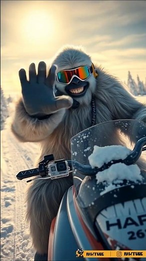 Yeti Arrives on a Snowmobile! ❄️ The Legend Returns