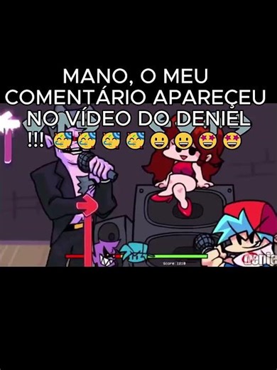 MANO, MEU COMENTÁRIO APAREÇEU!!!! #shorts #deniel #parappatherapper #ps1 #fnf #desflopacomu #idk