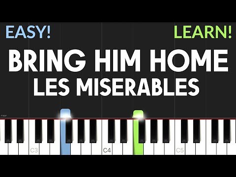 Bring Him Home - Les Miserables | EASY Piano Tutorial