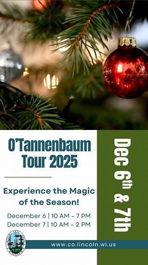 🎄✨ Experience the Magic of the O’Tannenbaum Tour! ✨🎁 Join us for a festive tour of beautifully decorated Christmas trees, wreaths, and gift baskets — all while supporting a great cause! 🌟 The O’Tannenbaum Tour spreads holiday cheer throughout the community, with proceeds benefiting Lincoln County 4-H and other local programs. 📅 December 6 | 10 AM–7 PM 📅 December 7 | 10 AM–2 PM Come for the magic, stay for the giving spirit. 💚 https://www.facebook.com/events/1314675900193144 #OTannenbaumTou