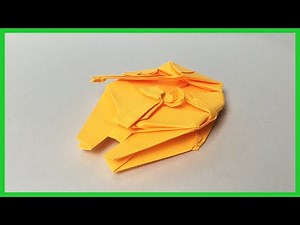 How to Make an Origami Star Wars Spaceship - Millennium Falcon【Medium Diffuculty】