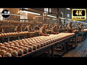 Watch How Baseballs Are Made - Inside a Baseball Factory!