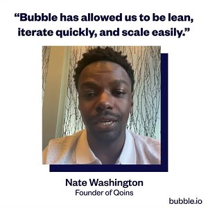 ✔ Build without code; launch in days ✔ No prior experience required ✔ Drag and drop UI ✔ Complex workflows, database & one-click hosting ✔ A community of 500k users to support you as you build ✔ Try for free | Bubble