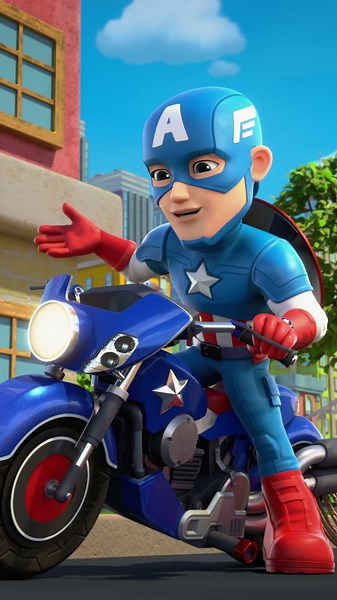 Zola Steals Cap's Motorcycle! 🏍️🕸️ | Marvel's Spidey and his Amazing Friends | Disney Jr.