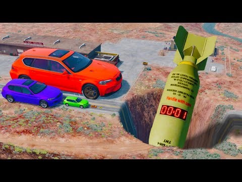 BIG & SMALL CARS vs Bomb Pit | BeamNG.Drive