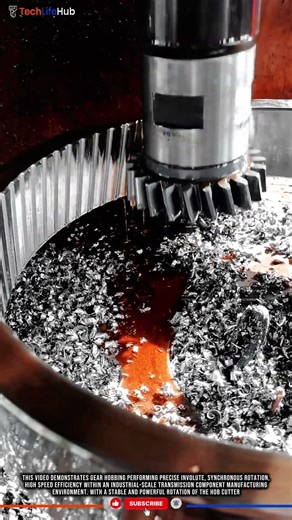 Innovation Gear Hobbing: Precise Involute, Synchronous Rotation, High Speed Efficiency #tech