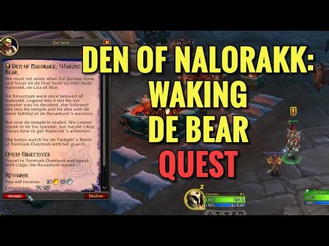 Den Of Nalorakk: Waking De Bear Quest (WoW Midnight)