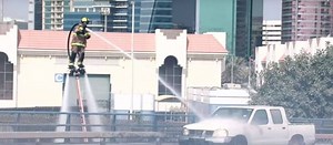 Dubai Firefighters Demonstrate Jetpack Fire Extinguishers - SlashGear