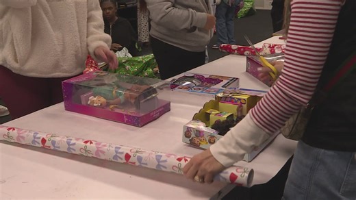 Annual holiday huddle connects Denver youth with professional sports teams - and toys